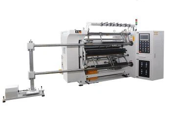 Vysokorýchlostné plastové fólie Slitter Rewinder stroj